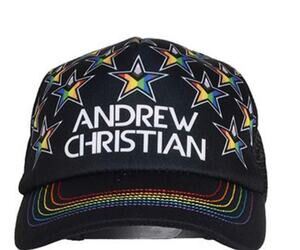 Andrew Christian Progress Pride Star Trucker Cap